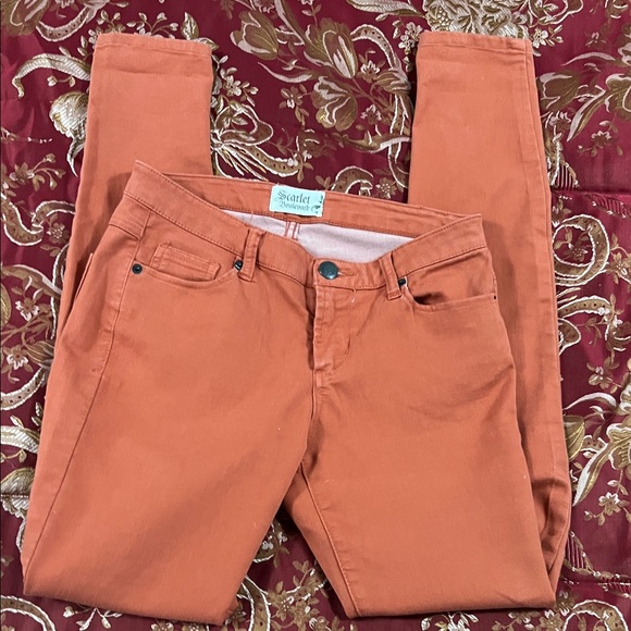 Scarlett Denim - Scarlett Women's Vibrant Orange Skinny Jeans